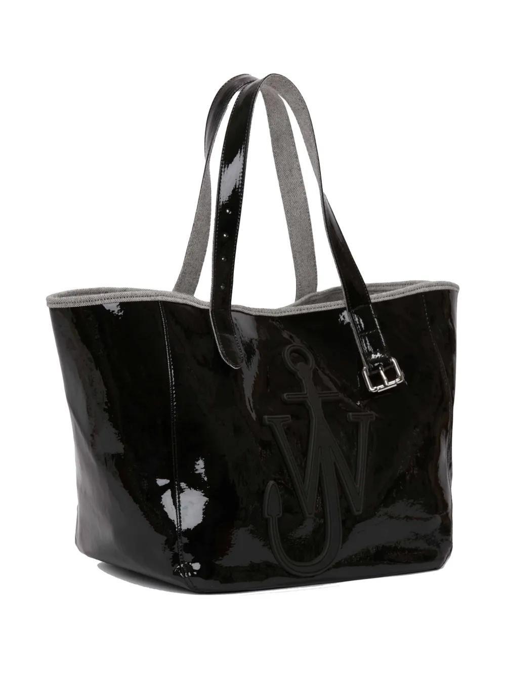 Belt coated-finish denim tote bag  Product Image