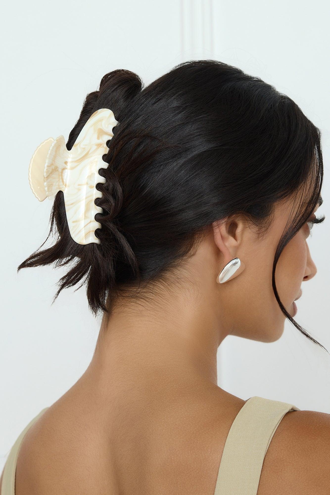Seashell Claw Clip Large Nude Product Image