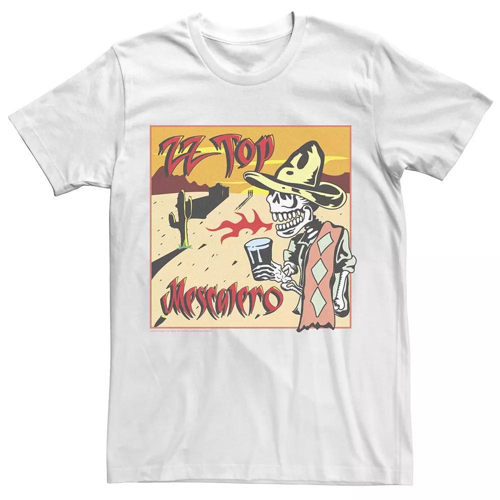 Mens ZZ Top Mescalero Skeleton Album Cover Panel Tee Product Image