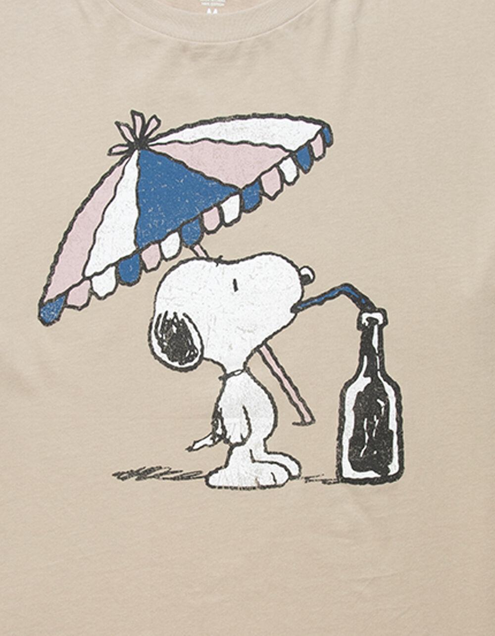 RSQ x Peanuts Umbrella Mens Oversized Tee - TAN Product Image