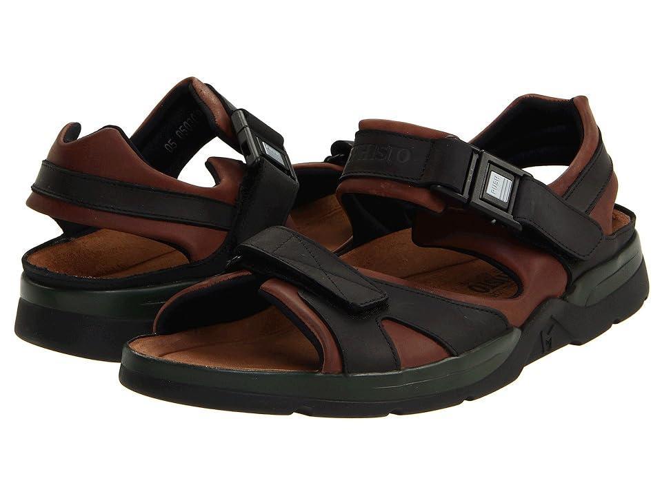 Mephisto Shark (Dark /Black Waxy Leather) Men's Sandals Product Image