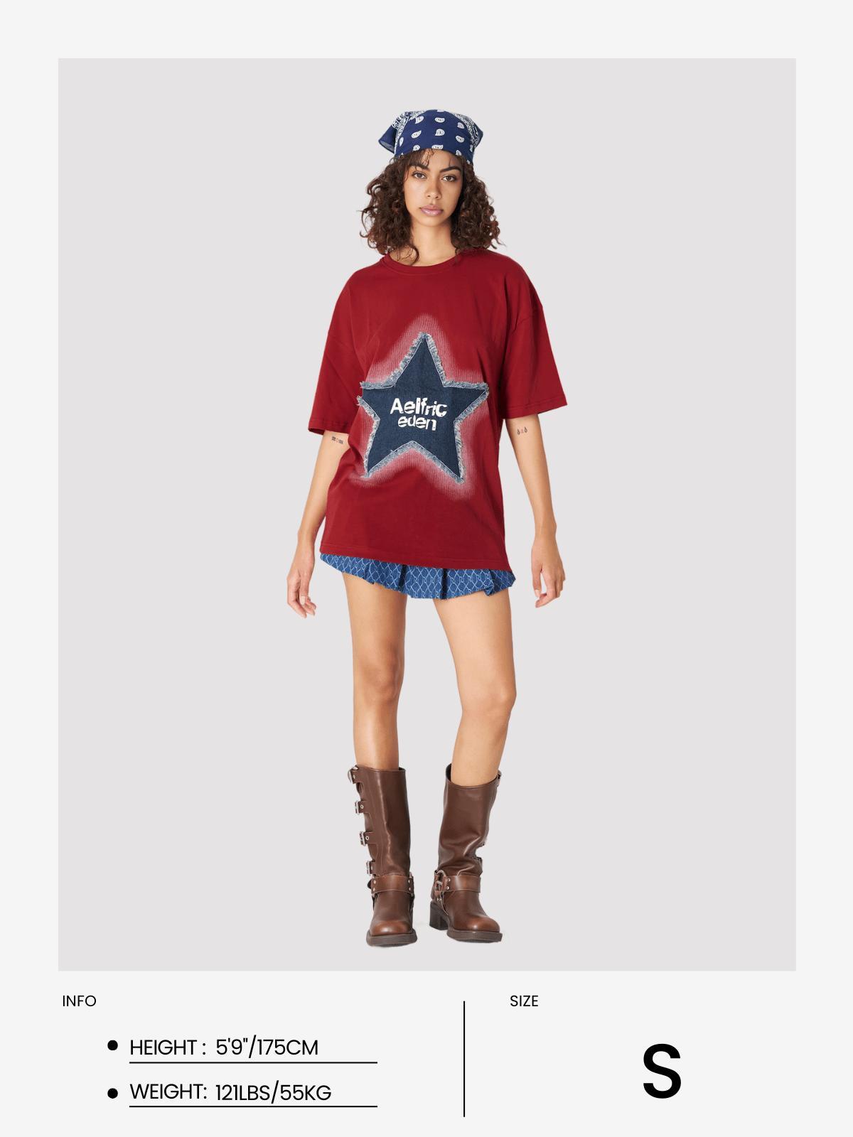 Aelfric Eden Applique Embroidery Star Tee Product Image