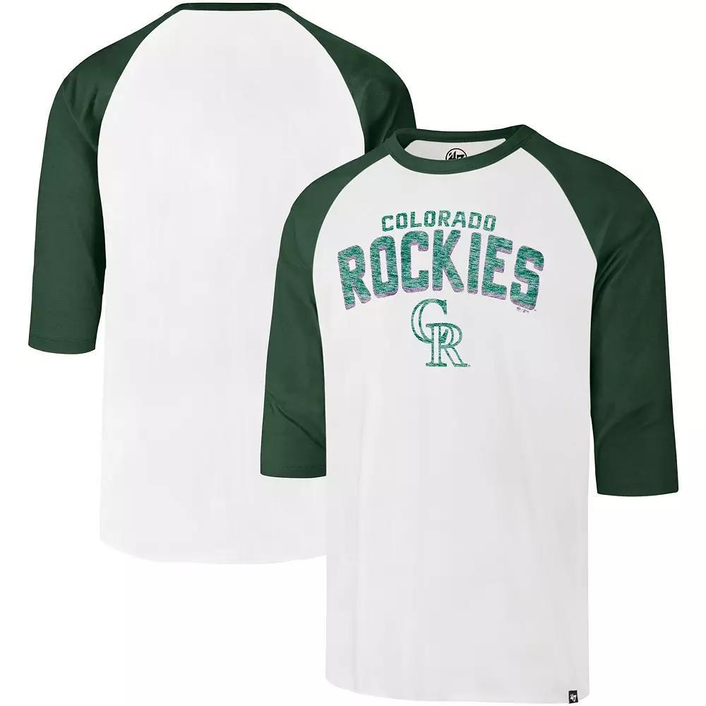 Mens 47 Cream Colorado Rockies City Connect Crescent Franklin Raglan Three-Quarter Sleeve T-Shirt Product Image
