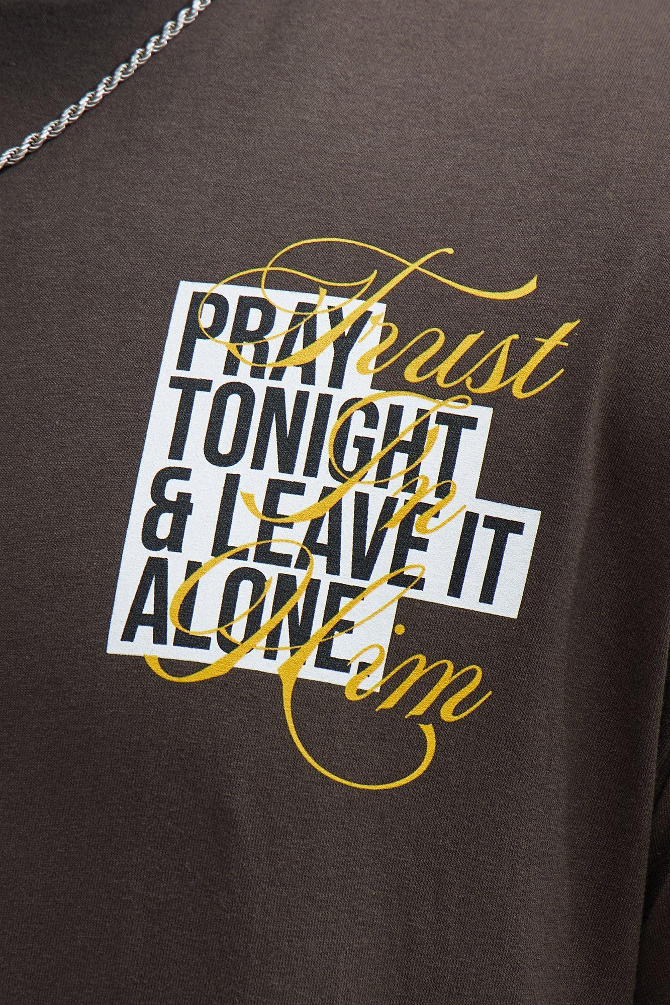 Trust In Him Short Sleeve Tee - Brown Product Image