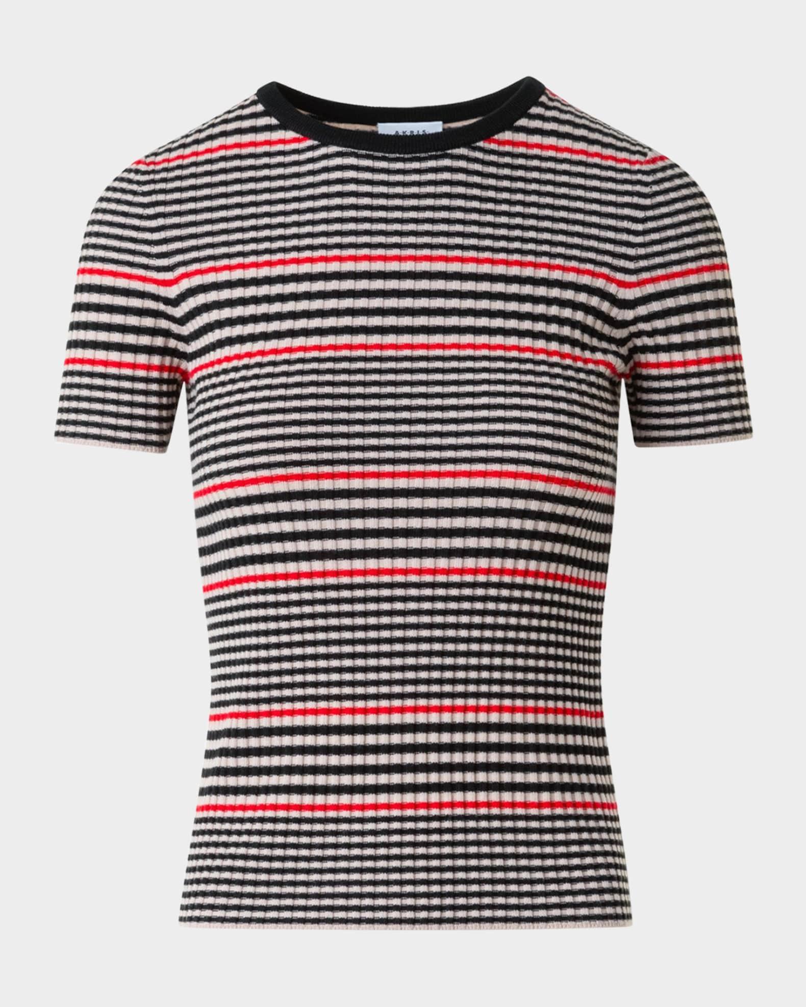 Ribbed Knit Merino Wool Pullover Product Image