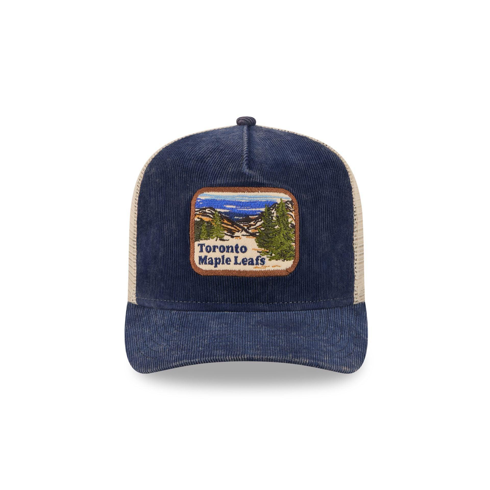 Toronto Maple Leafs Vintage Landscape 9FIFTY A-Frame Trucker Hat Male Product Image