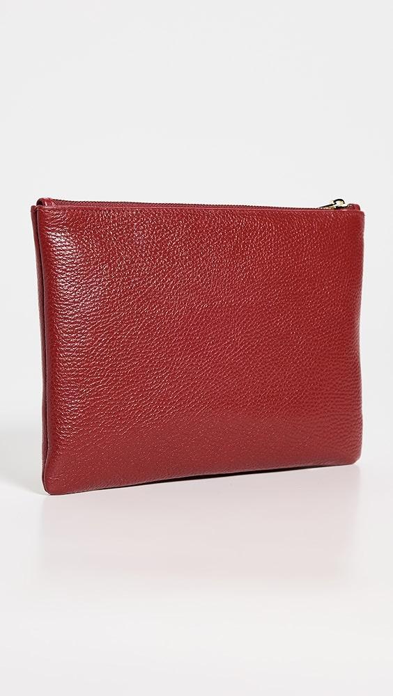ANINE BING Red Pebbled Lili Pouch | Shopbop Product Image