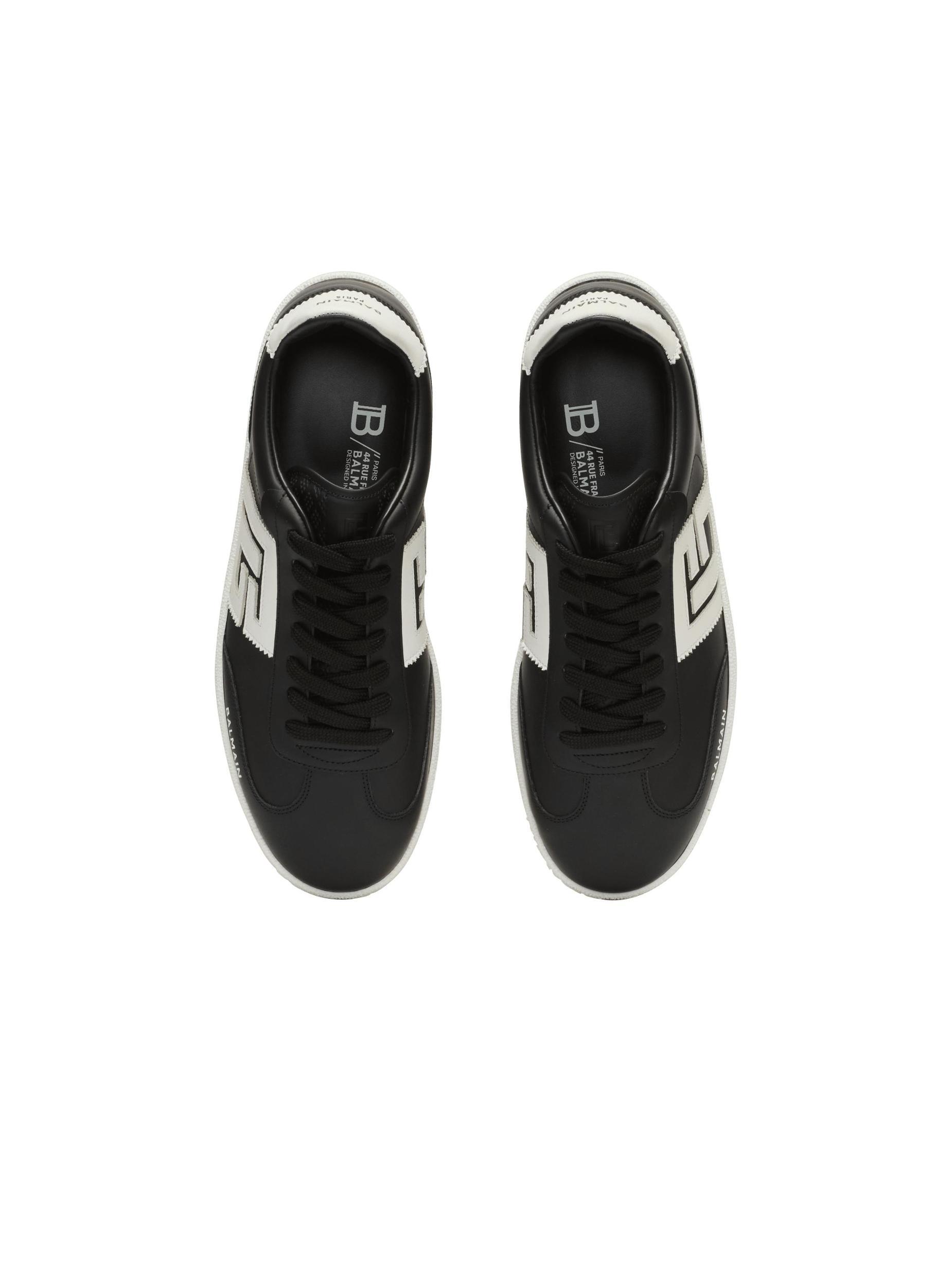 Calfskin Balmain Swan trainers Product Image