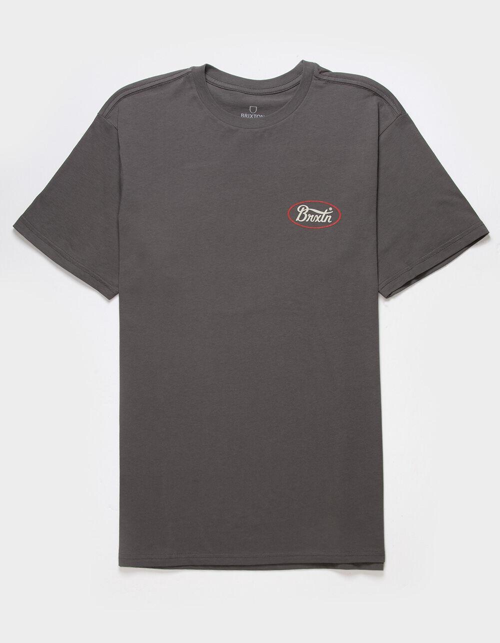 BRIXTON Parsons Mens Tee - CHARCOAL Product Image