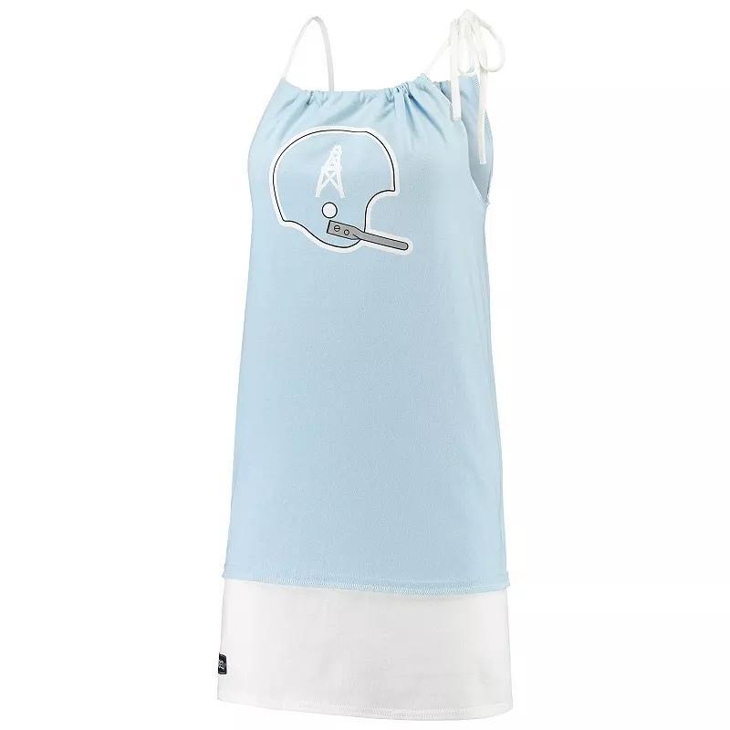 Women's Refried Tees Light Blue Tennessee Titans Vintage Tank Top Dress, Size: Medium Product Image