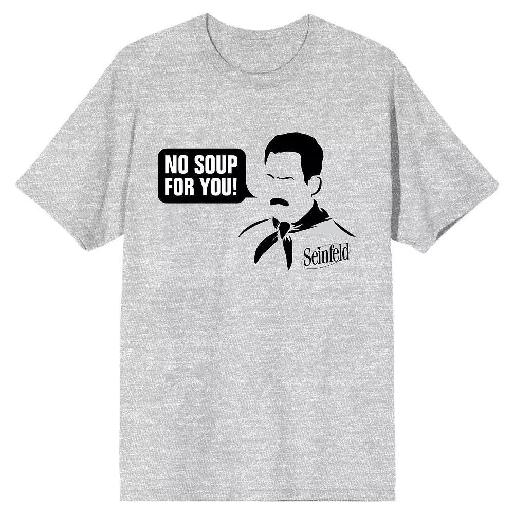 Men's Seinfeld No Soup for You Tee, Size: Medium, Grey Product Image