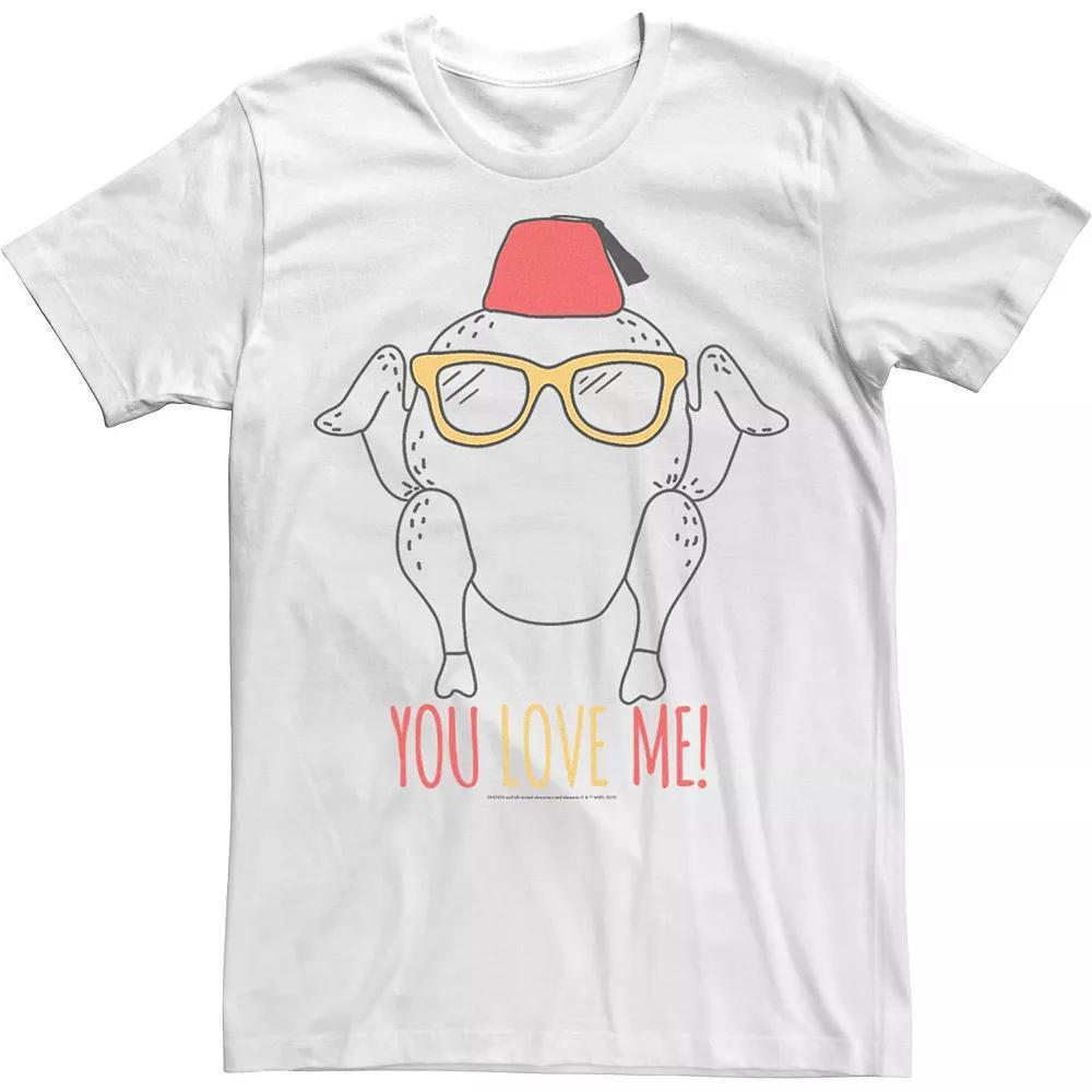 Men's Friends Turkey You Love Me Tee, Size: XXL, White Product Image