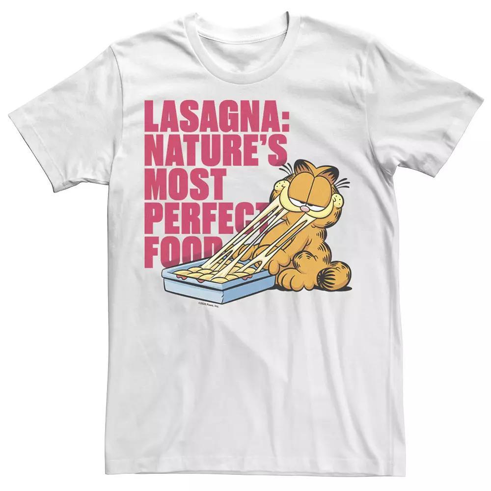 Men's Garfield Lasagna Food Tee, Size: XXL, White Product Image