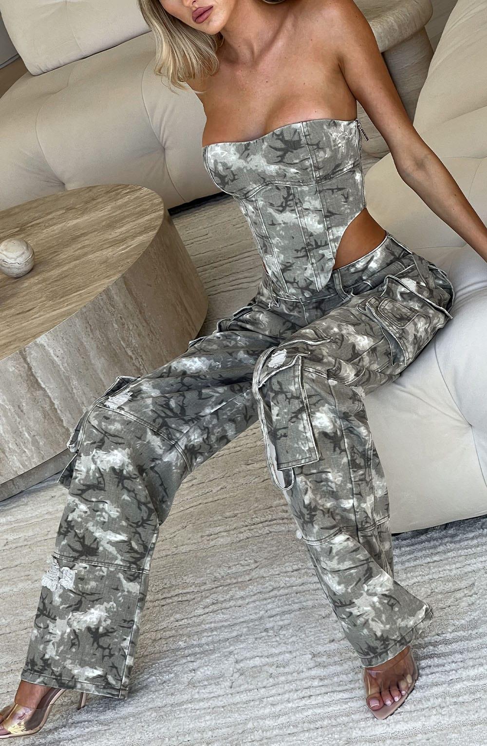 Billie Mini Skirt - Camo Print Product Image