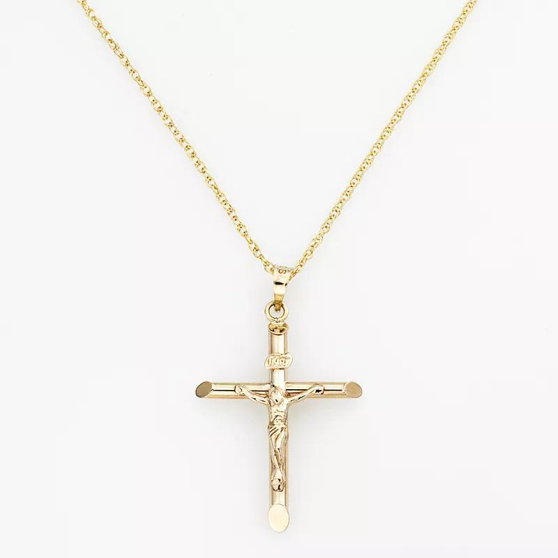 10k Gold Cross Pendant, Womens Product Image