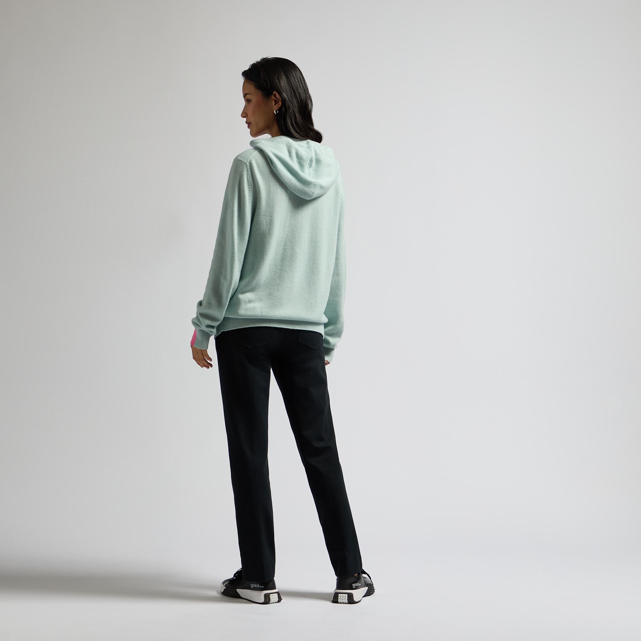 WASHABLE CASHMERE HOODED SWEATER Product Image