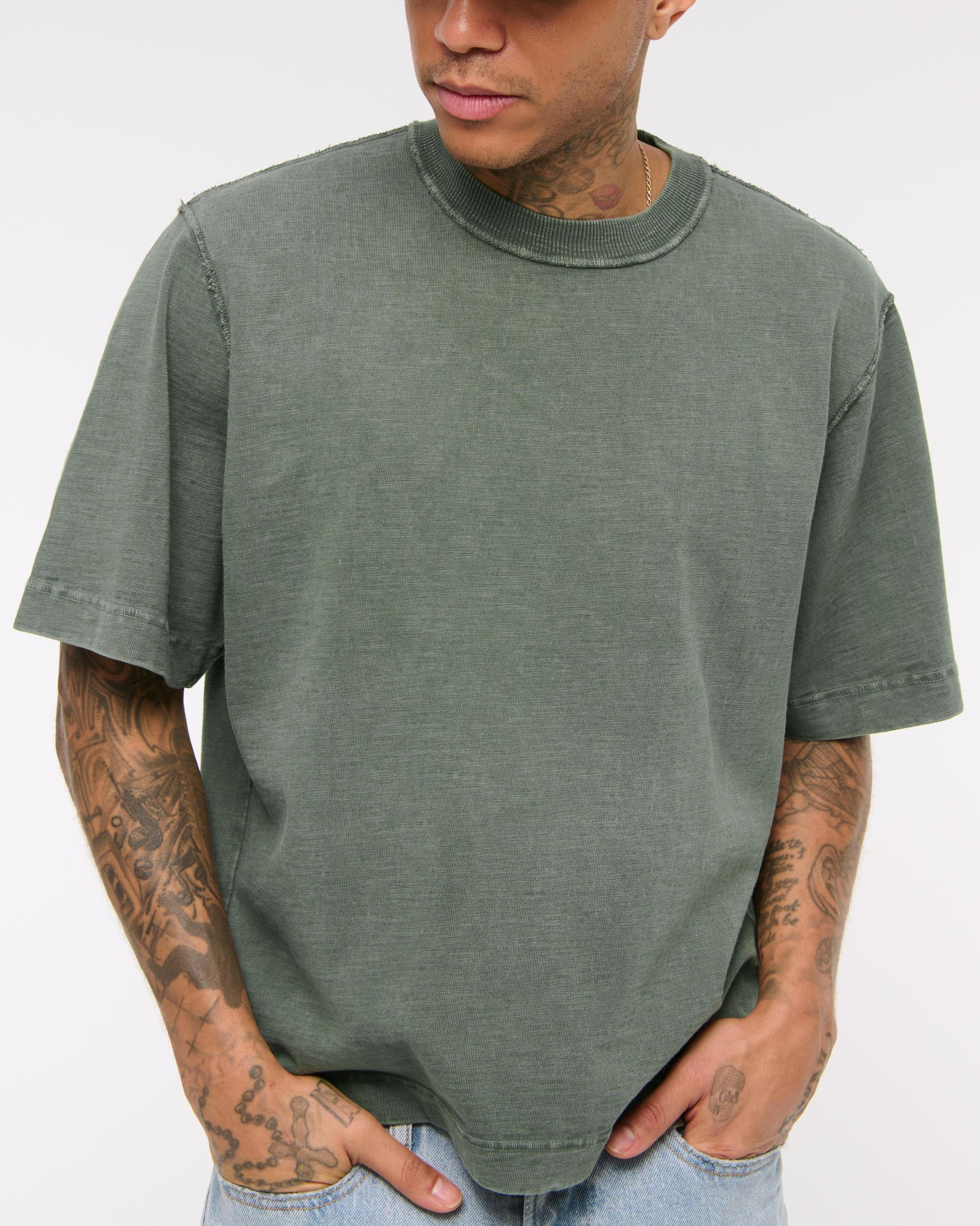 Premium Heavyweight Slub Cropped Tee Product Image