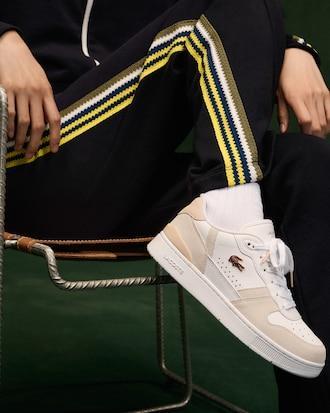 Women's T-Clip Set Leather Sneakers Product Image
