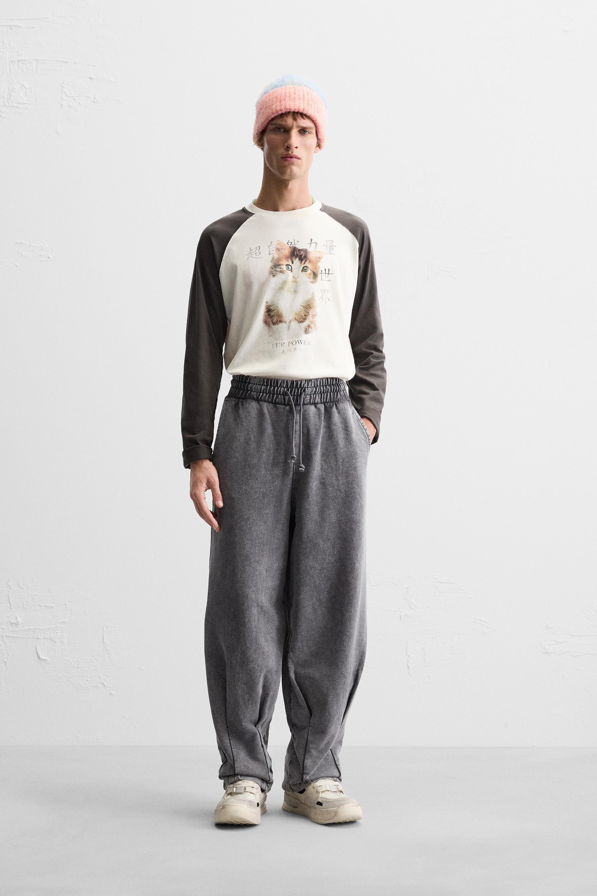 COLOR BLOCK CAT SHIRT Product Image