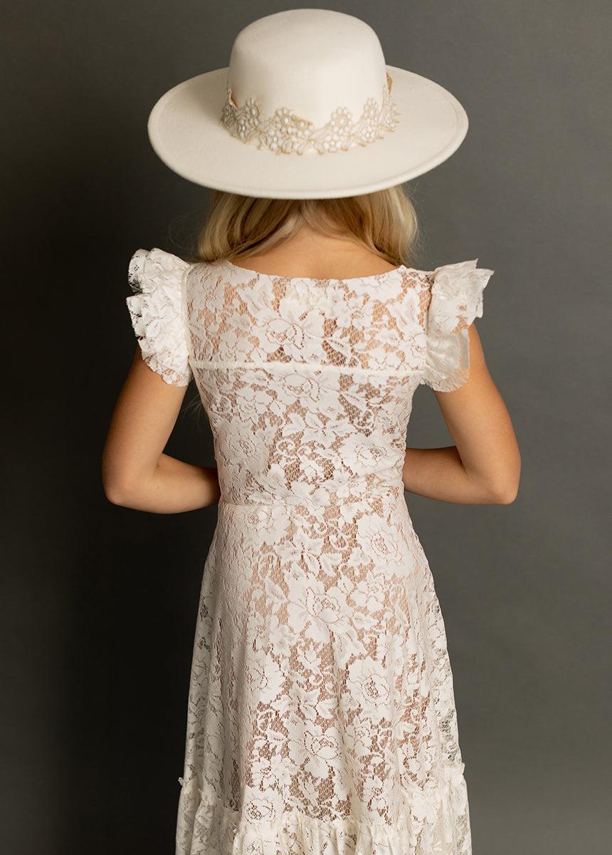 Angie Dress in Cream Girls Product Image