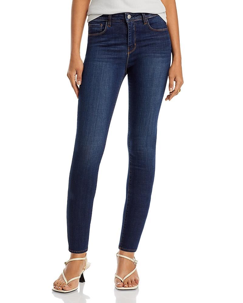 LAgence Margot High-Rise Skinny Jeans in Noir Product Image