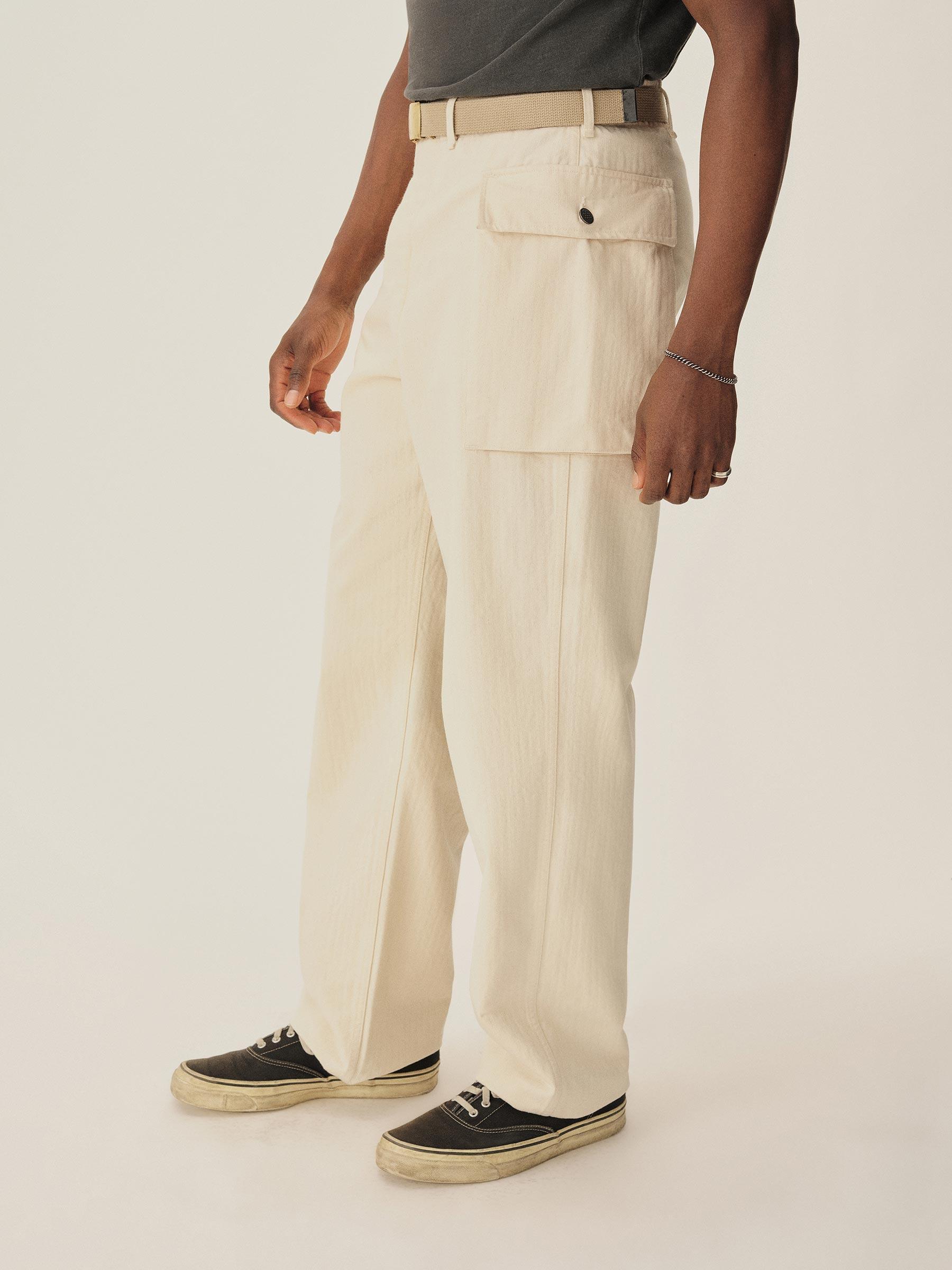 Seeded Natural Omaha Flyweight HBT P-43 Cargo Pant Product Image