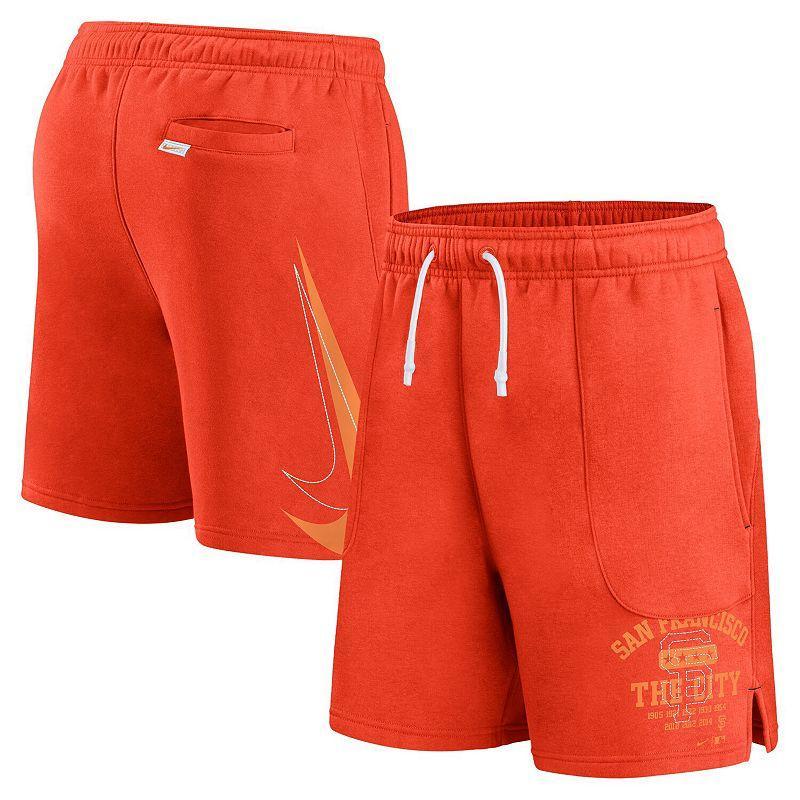 Men's Nike Orange New York Mets Statement Ball Game Shorts, Size: 2XL Product Image
