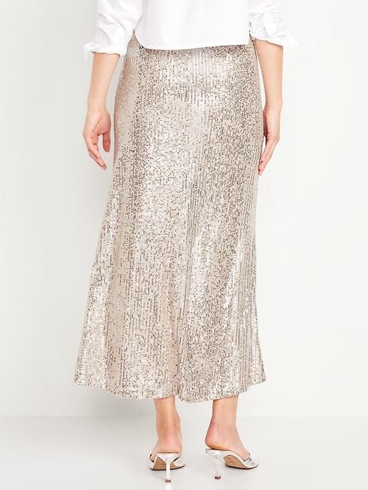 Sequin Maxi Skirt Product Image