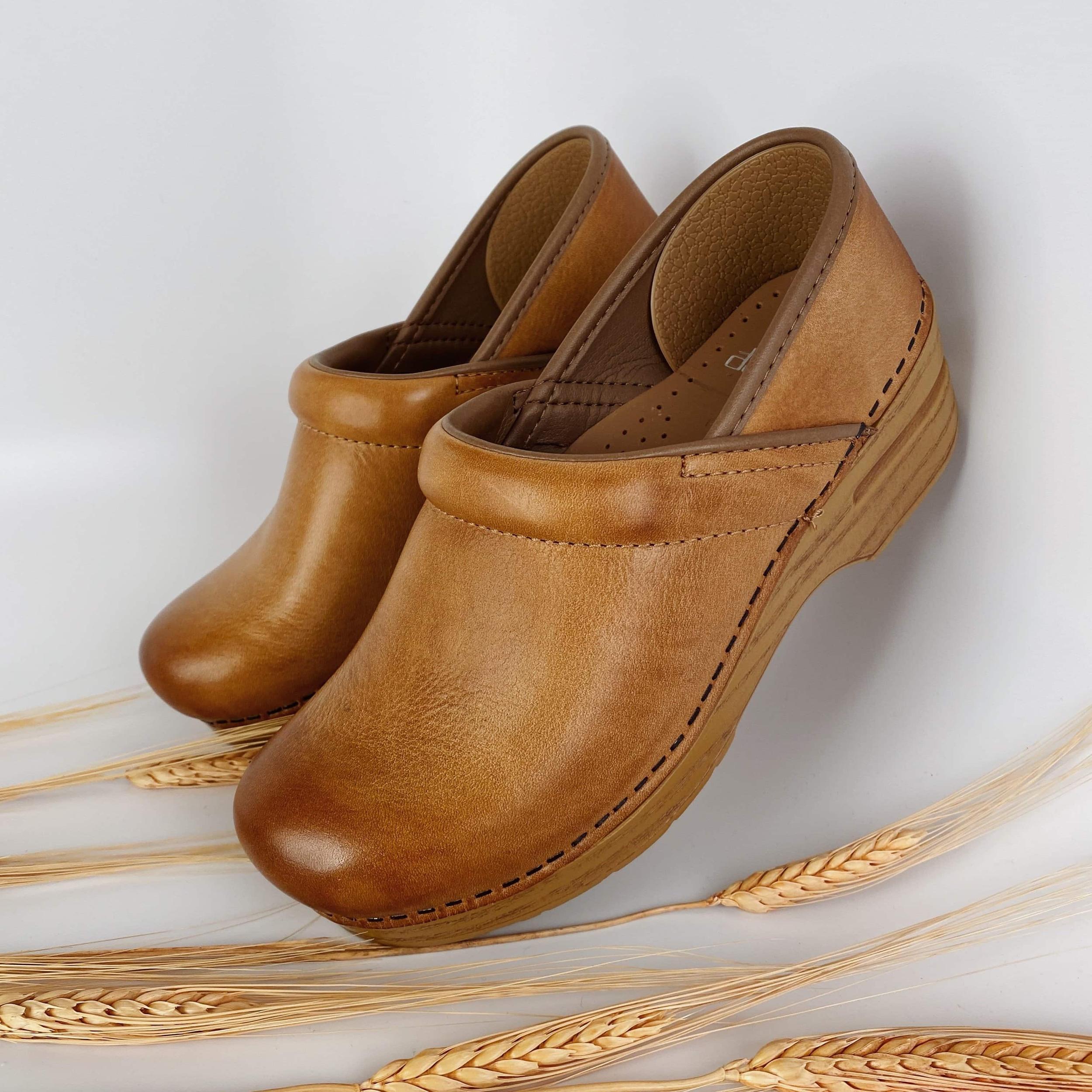 Dansko Professional Clog Distressed Honey Product Image