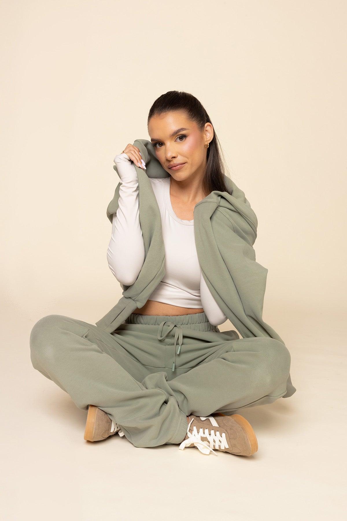 Ooey Gooey Sweatpant - Light Sage Product Image