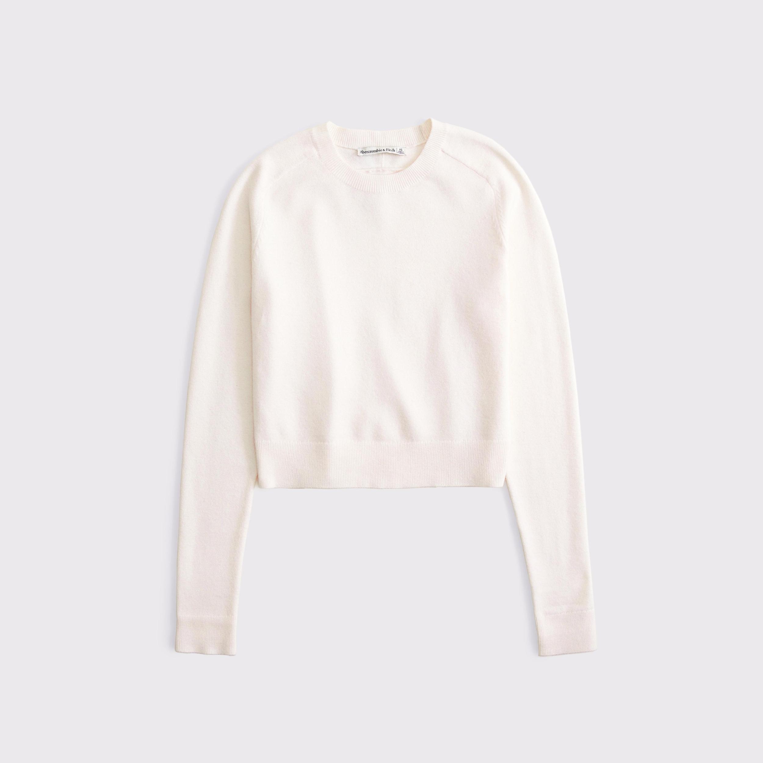 The A&F Madeline Shrunken Crew Sweater Product Image