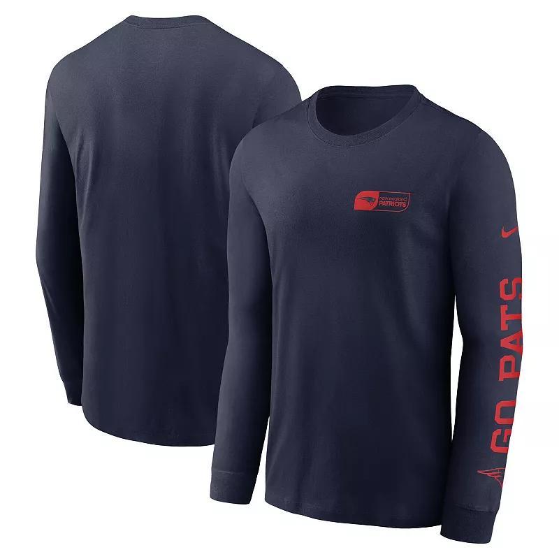 Men's Nike Royal Los Angeles Rams All Out Long Sleeve T-Shirt, Size: Small, Blue Product Image