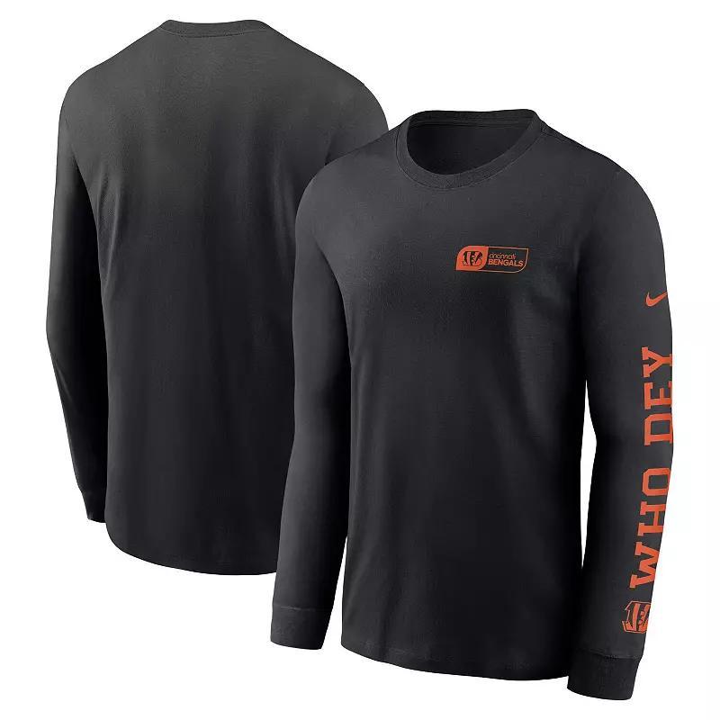 Men's Nike Black Las Vegas Raiders All Out Long Sleeve T-Shirt, Size: Medium, Lvr Black Product Image