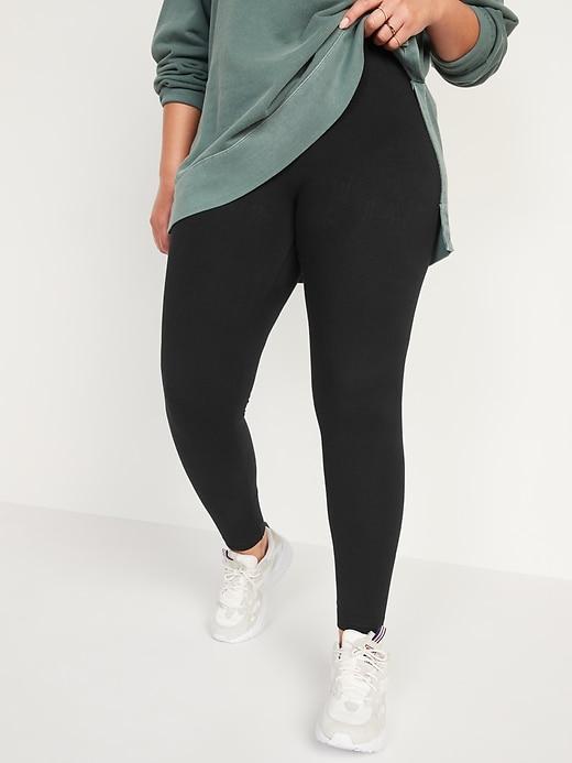 High-Waisted Jersey Leggings Product Image
