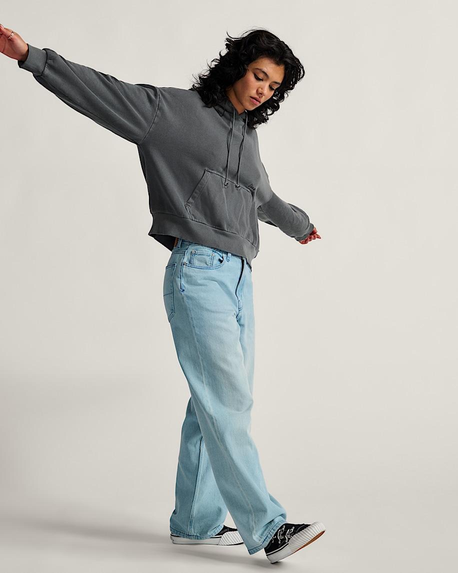 Check-5 Baggy Denim Pants in Light Stonewash Grey| Vans US Product Image