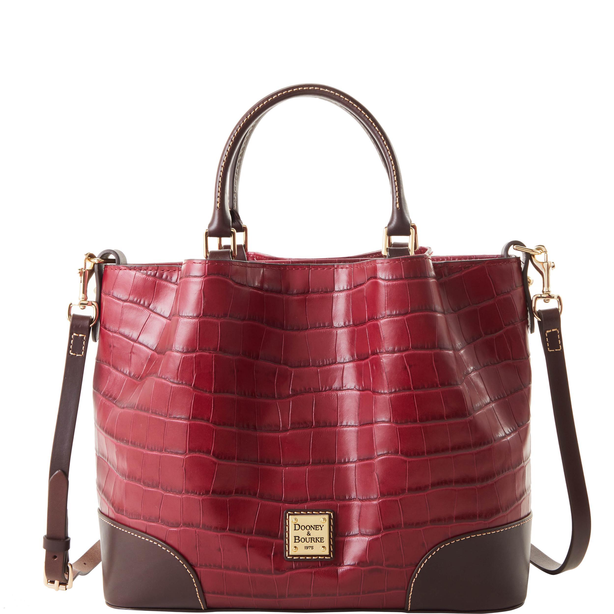 Dooney & Bourke Womens Oakdale Leather Brenna Bag in Midnight Blue Product Image