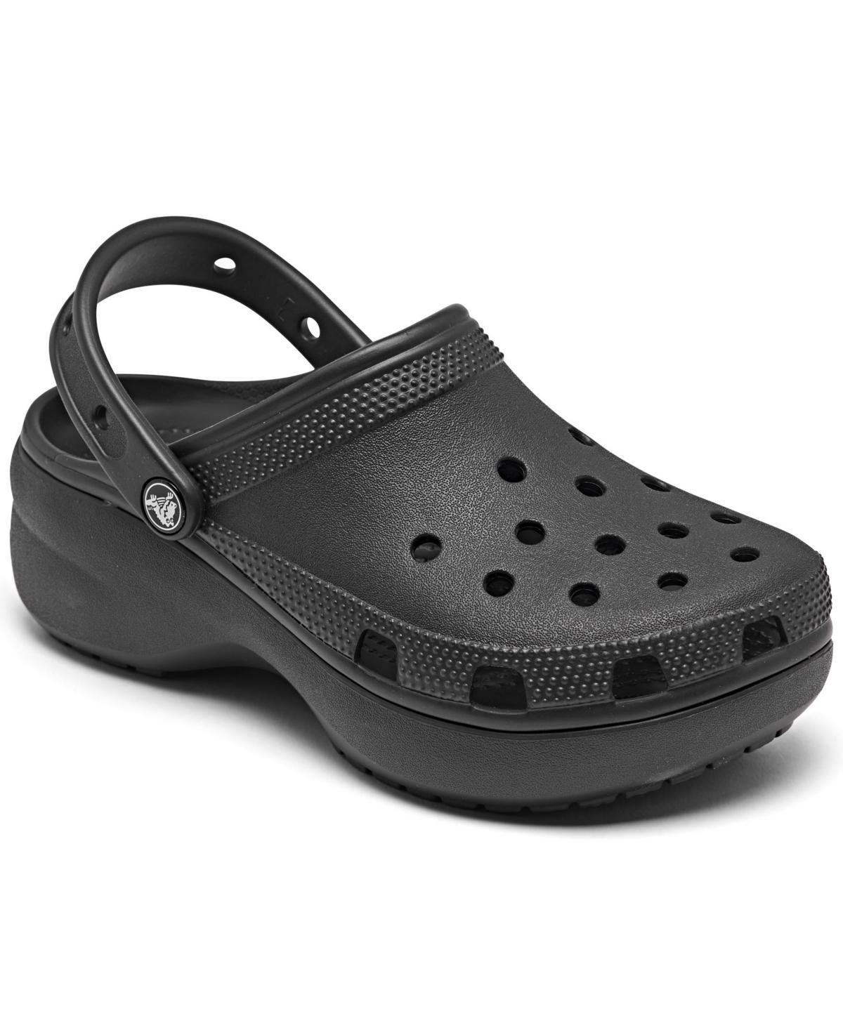 Crocs Classic Women's Platform Clogs, Size: 11, Black Product Image