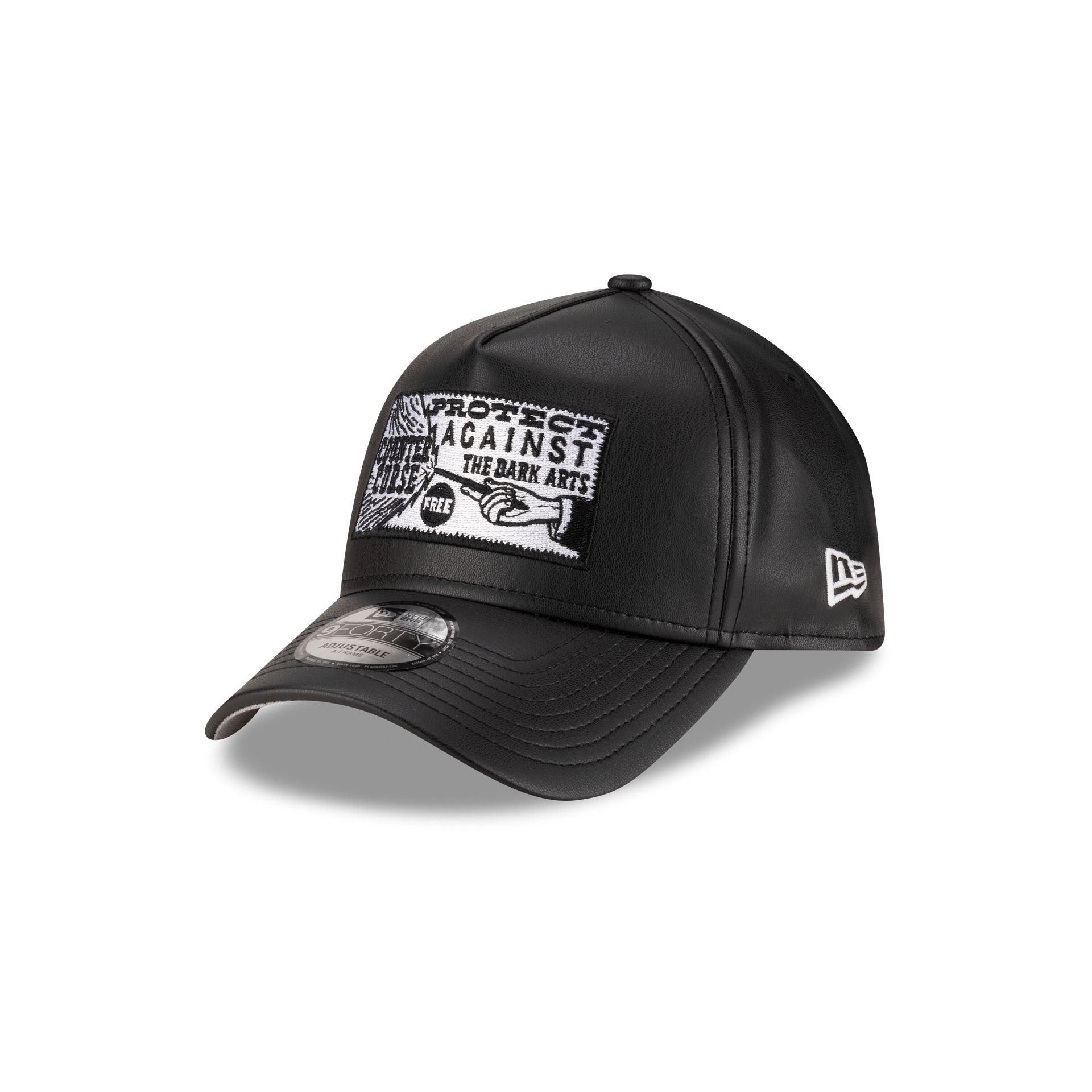 Harry Potter Dark Arts Faux Leather 9FORTY A-Frame Snapback Hat Male Product Image