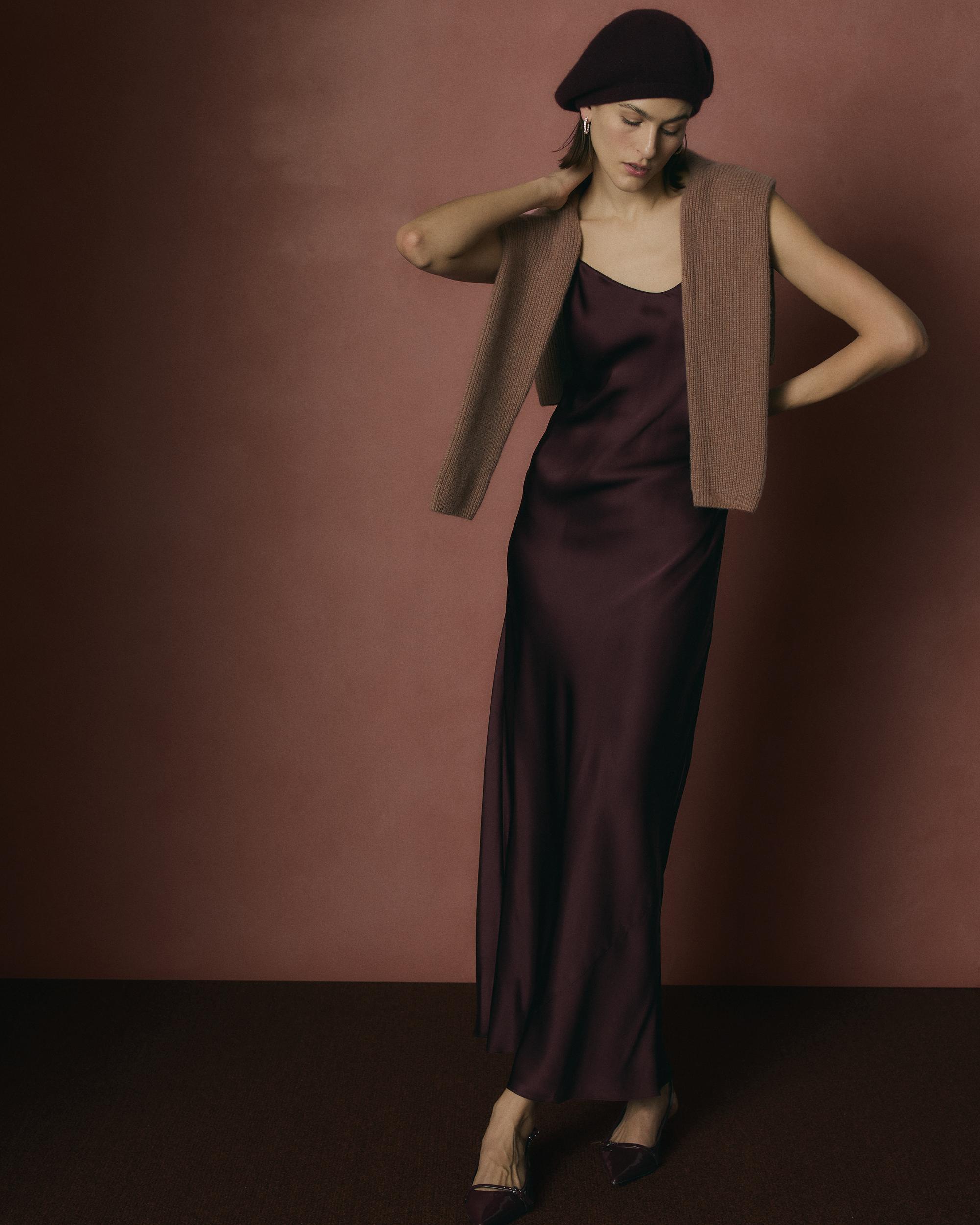 Quince | Women's Maxi Slip Dress Mulberry Silk Product Image