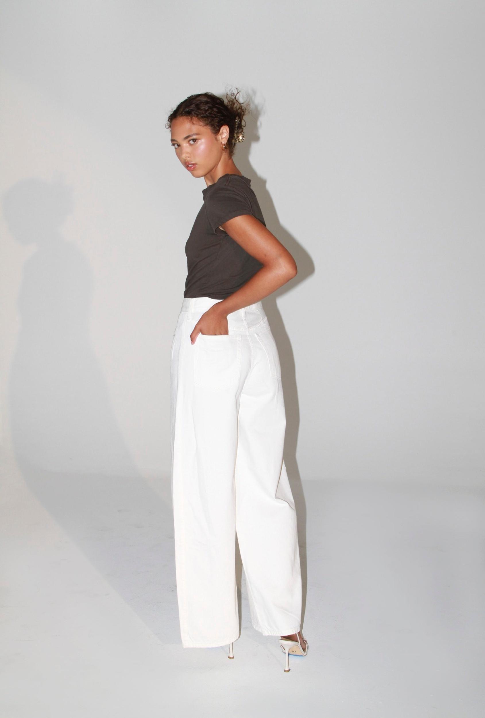 Arden Wide Leg - Vintage White Product Image