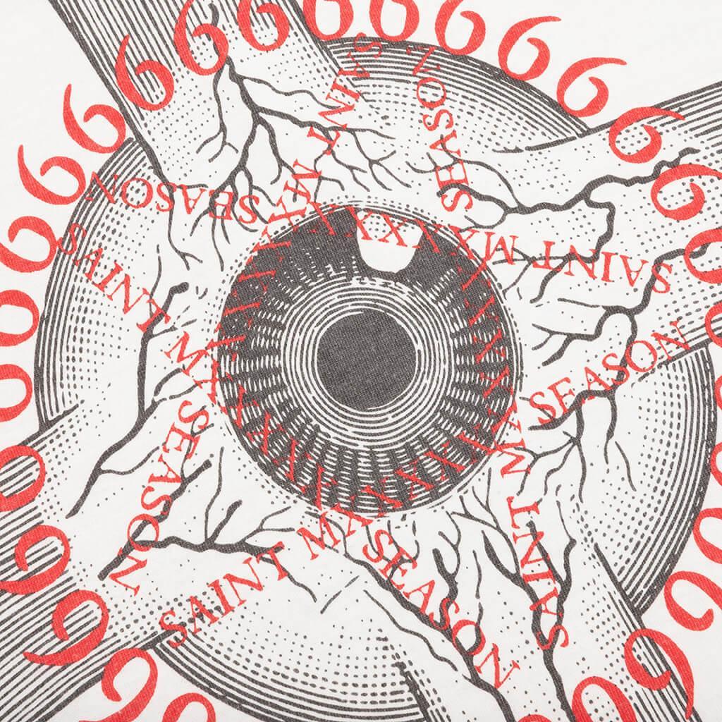 Eyeball L/S Tee - White Male Product Image