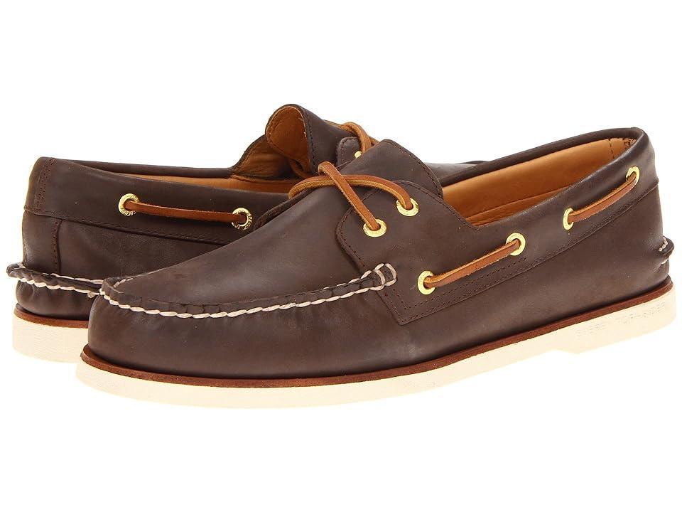 Sperry Mens Top-Sider Gold Authentic Original 2-Eye Water Resistant Boat Shoes Product Image