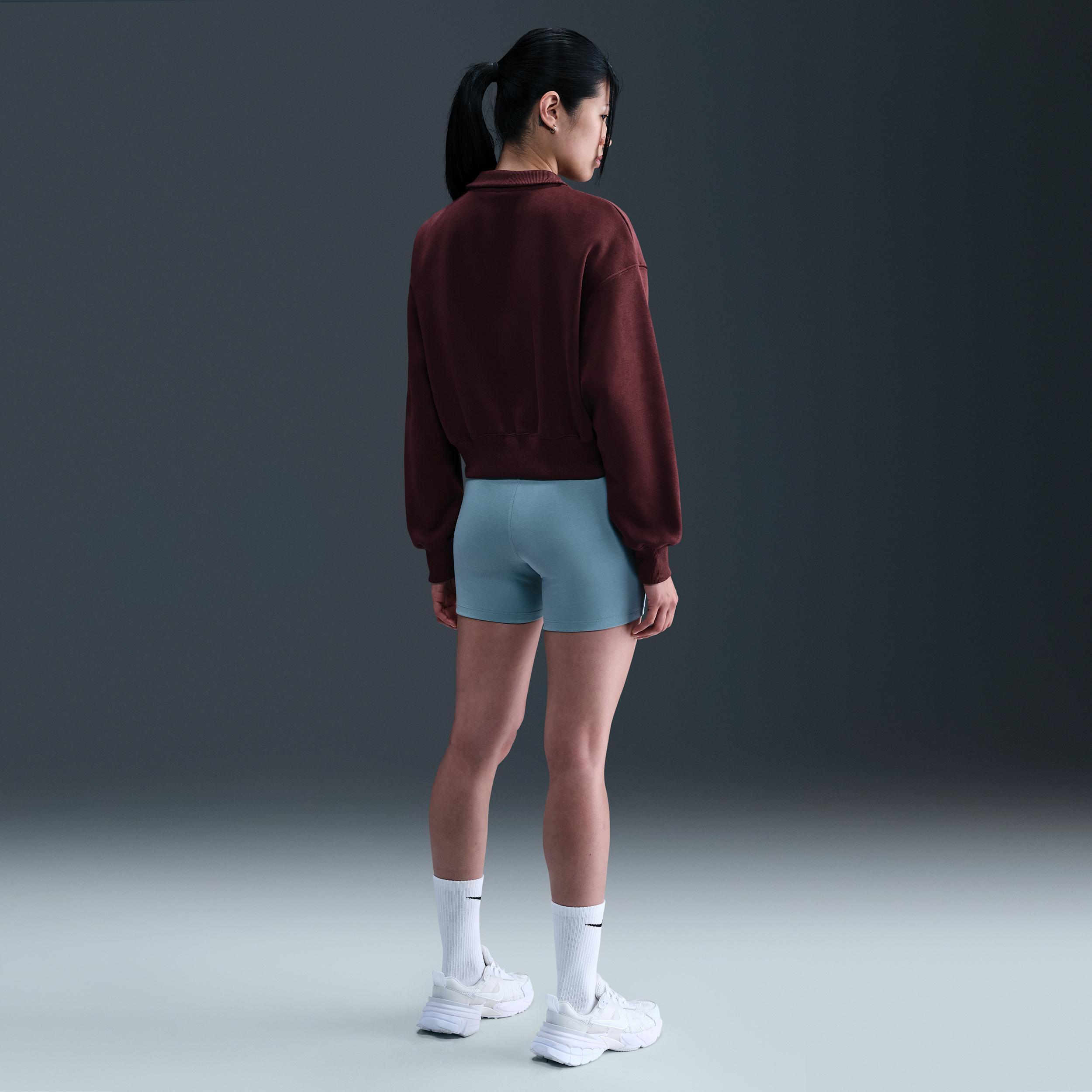 Women's Nike Sportswear Phoenix Fleece 1/4-Zip Cropped Sweatshirt Product Image