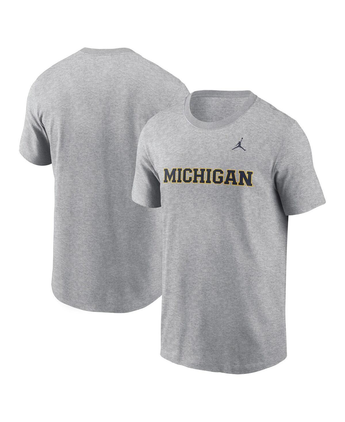 Men's Michigan Wolverines Primetime Wordmark Jordan College T-Shirt Product Image