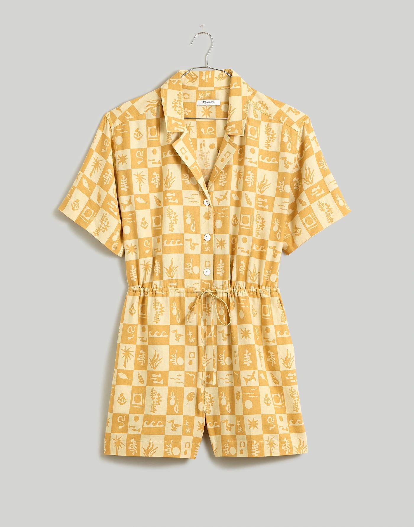 Button-Front Romper Product Image