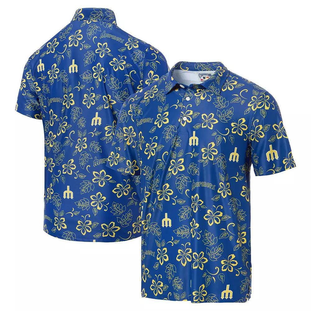 Men's Reyn Spooner Royal Seattle Mariners Cooperstown Collection Performance Polo, Size: 3XL, Blue Product Image