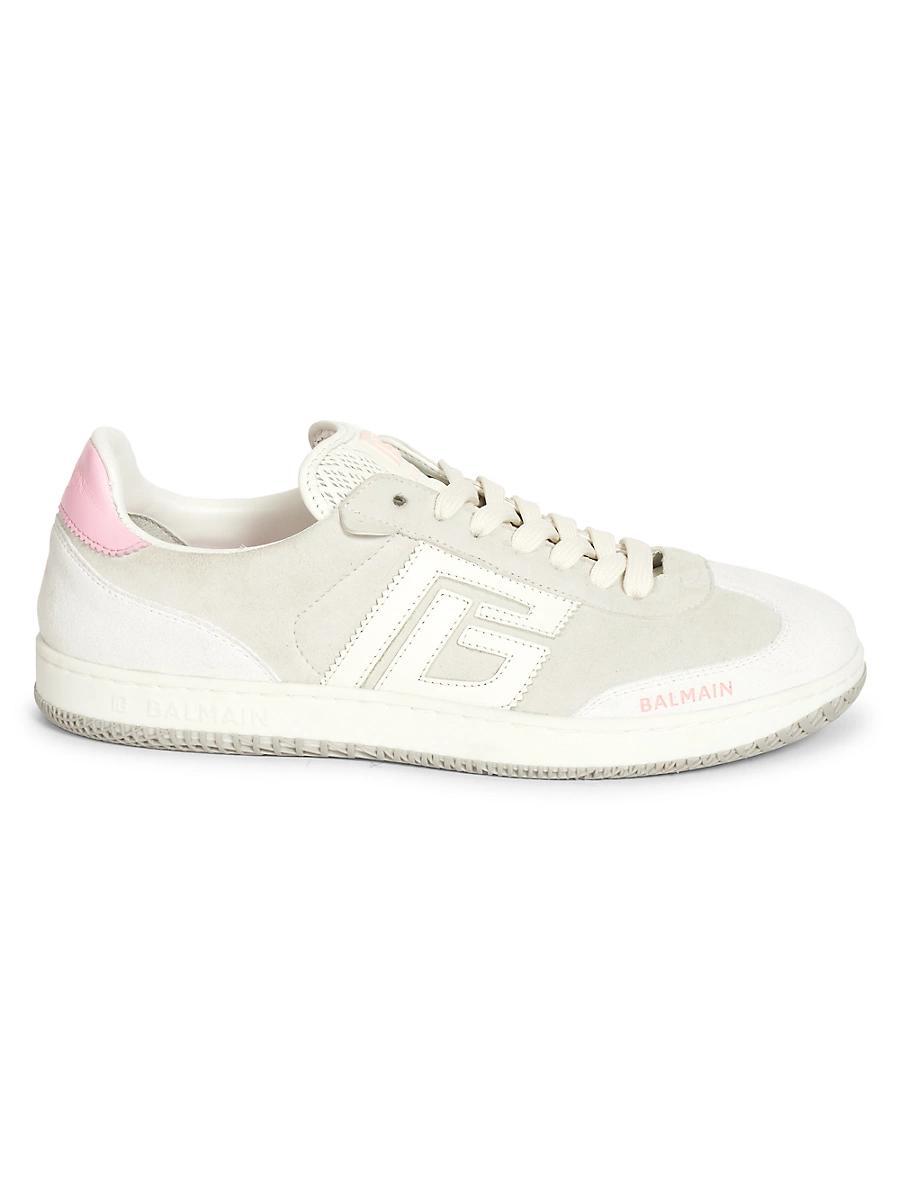 Womens Swan Suede & Leather Sneakers Product Image