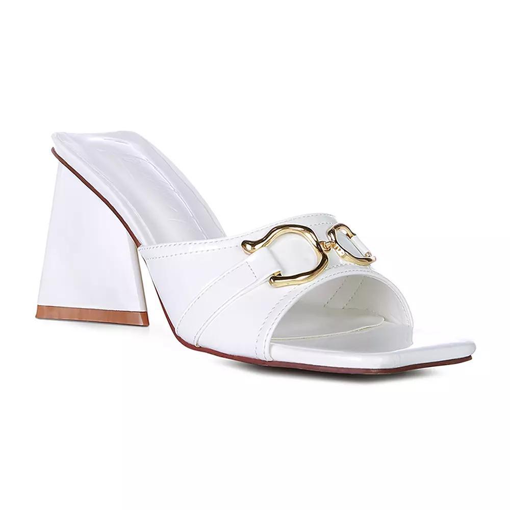 London Rag Salisbury Women's Heeled Sandals, Size: 7, White Product Image