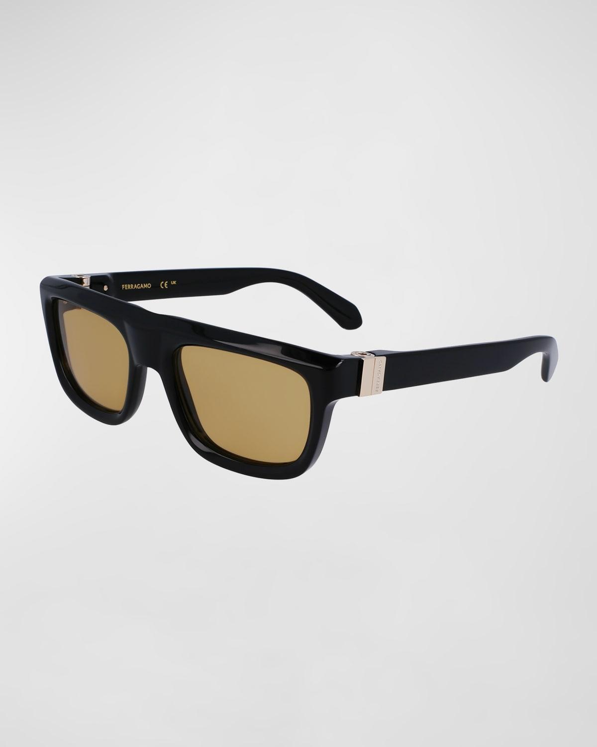 Mens Prisma Acetate Square Sunglasses, 56mm Product Image