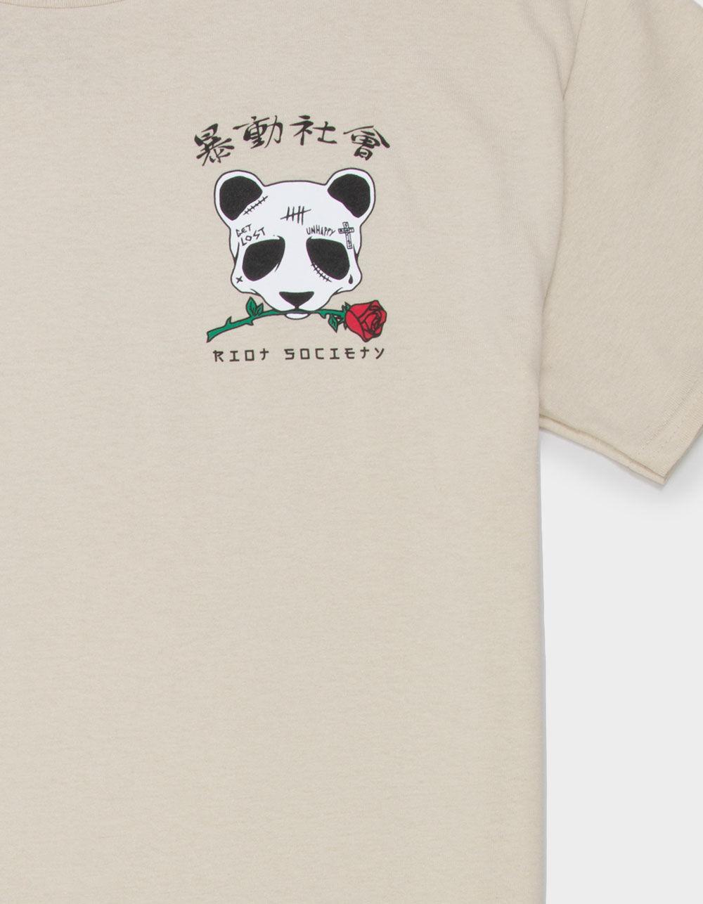 RIOT SOCIETY Panda Rose Mens Tee - SAND Product Image